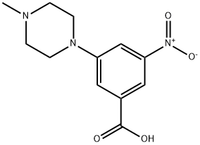 3-(4-METHYLPIPERAZIN-1-YL)-5-NITROBENZOIC ACID,851528-03-5,结构式