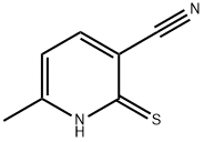 2-巯基-6-甲基烟腈, 3395-04-8, 结构式