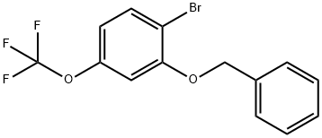 2-(benzyloxy)-1-broMo-4-(trifluoroMethoxy)benzene Struktur