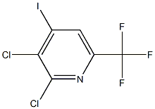 2,3-Dichloro-4-iodo-6-(trifluoroMethyl)pyridine,1824318-20-8,结构式