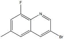 3-溴-6-甲基-8-氟喹啉, , 结构式