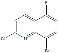 8-broMo-2-chloro-5-fluoroquinoline, 1432323-01-7, 结构式