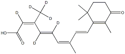 4-Keto 13-cis-Retinoic Acid-d6 Structure
