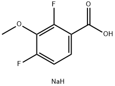 sodiuM 2,4-difluoro-3-Methoxybenzoate Structure
