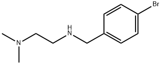 N1-(4-溴苯甲基)-N2,N2-二甲基乙烷-1,2-二胺 结构式