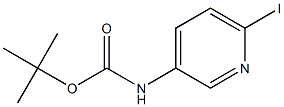 (6-Iodo-pyridin-3-yl)-carbaMic acid tert-butyl ester Struktur