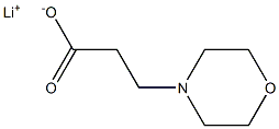 LithiuM 3-Morpholinopropanoate Struktur