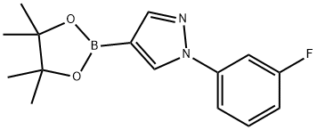1-(3-Fluorophenyl)-3-(4,4,5,5-tetraMethyl-1,3,2-dioxaborolan-2-yl)-1H-pyrazole Struktur