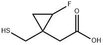 2-(2-Fluoro-1-(MercaptoMethyl)cyclopropyl)acetic acid Struktur