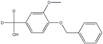 4-(Benzyloxy)-3-Methoxy-benzyl Alcohol-d2, 74719-60-1, 结构式