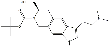 (R)-3-(2-(DiMethylaMino)ethyl)-6-(hydroxyMethyl)-5,6-dihydro-1H-pyrrolo[3,2-g]isoquinoline-7(8H)-carboxylic Acid tert-Butyl Ester Struktur