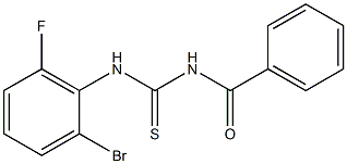 N-((2-BroMo-6-fluorophenyl)carbaMothioyl)benzaMide Structure
