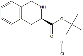 (3R)-1,2,3,4-Tetrahydroisoquinoline-3-carboxylic acid tert-butyl ester hydrochloride Structure