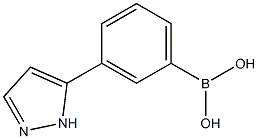 [3-(1H-Pyrazol-5-yl)phenyl]boronic acid Structure