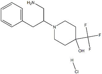 1-(1-AMino-3-phenylpropan-2-yl)-4-(trifluoroMethyl)piperidin-4-ol hydrochloride Structure