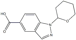 1-(Tetrahydropyran-2-yl)-1H-indazole-5-carboxylic acid Structure