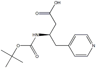 Boc-(4-pyridyl)-L-b-hoMoalanine Structure