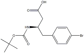 Boc-4-broMo-L-b-hoMophenylalanine Structure