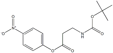 Boc-b-alanine 4-nitrophenyl ester Structure