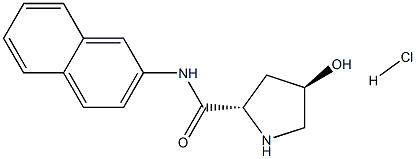 trans-L-4-Hydroxyproline b-naphthylaMide hydrochloride 化学構造式