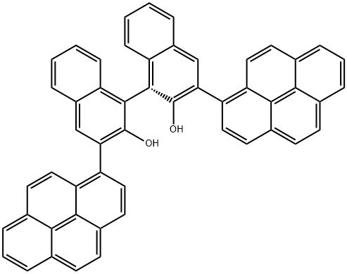 (R)-3,3'-二-1-芘基-1,1'-联萘酚,1854074-51-3,结构式