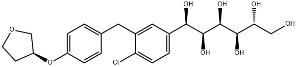 (3R,4S,5S,6R)-2-(4-chloro-3-(4-(((S)-tetrahydrofuran-3-yl)oxy)benzyl)phenyl)-6-(hydroxyMethyl)tetrahydro-2H-pyran-2,3,4,5-tetraol Struktur