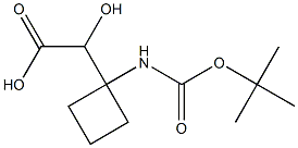 2-(1-((tert-butoxycarbonyl)aMino)cyclobutyl)-2-hydroxyacetic acid Struktur