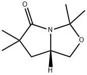 (S)-3,3,6,6-四甲基四氢-3H,5H-吡咯并[1,2-C]噁唑-5-酮, 156088-45-8, 结构式