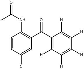 2-AcetaMido-5-chlorobenzophenone-d5 Structure