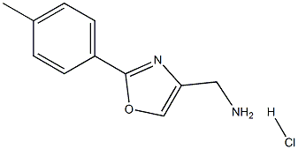 (2-p-tolyloxazol-4-yl)MethanaMine hydrochloride Structure