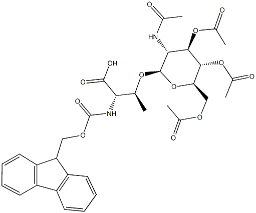 乙酰氨基葡萄糖苏氨酸, 160168-40-1, 结构式