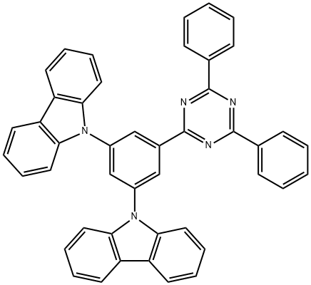 1106730-48-6 9,9'-(5-(4,6-二苯基-1,3,5-三嗪-2-基)-1,3-亚苯基)双(9H-咔唑)