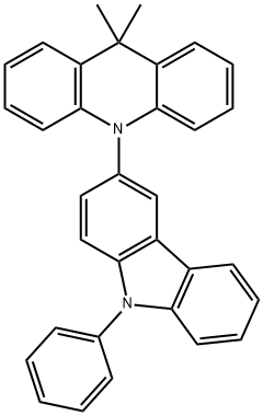 9,1-二氢-9,9-二甲基-1-(9-苯基-9H-咔唑-3-基)-啶, 1705584-08-2, 结构式