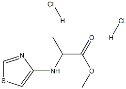 DL-4-噻唑基丙氨酸甲酯二盐酸盐,100002-74-2,结构式