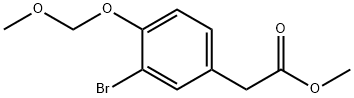 Methyl 2-(3-Bromo-4-(Methoxymethoxy)Phenyl)Acetate Struktur
