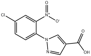 1-(4-氯-2-硝基苯基)-1H-吡唑-4-羧酸,1006952-38-0,结构式