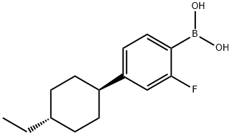 B-[4-(trans-4-Ethylcyclohexyl)-2-fluorophenyl]boronic acid Structure