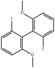 2,2'-diiodo-6,6'-dimethoxy-1,1'-biphenyl Struktur