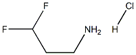 3,3-二氟丙烷-1-胺盐酸, 1010097-89-8, 结构式