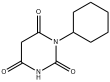 2,4,6(1H,3H,5H)-Pyrimidinetrione, 1-cyclohexyl- Struktur