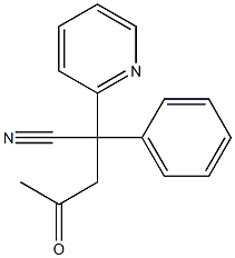 4-氧亚基-2-苯基-2-(吡啶-2-基)戊腈 结构式