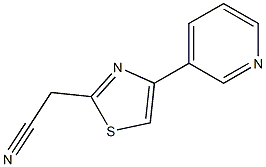 2-(4-(吡啶-3-基)噻唑-2-基)乙腈, 1016859-62-3, 结构式