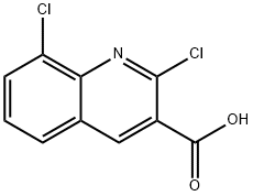 2,8-dichloroquinoline-3-carboxylic acid Struktur