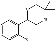 2-(2-chlorophenyl)-5,5-dimethylmorpholine,1017418-35-7,结构式