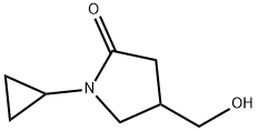 1-环丙基-4-(羟甲基)吡咯烷-2-酮,1017456-88-0,结构式