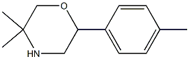 5,5-dimethyl-2-p-tolylmorpholine Struktur