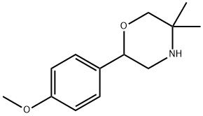 2-(4-methoxyphenyl)-5,5-dimethylmorpholine,1017481-13-8,结构式