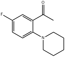 5'-Fluoro-2'-(1-piperidyl)acetophenone Structure