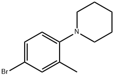 1-(4-溴-2-甲基苯基)哌啶,1020180-19-1,结构式