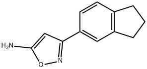 3-(2,3-二氢-1H-茚-5-基)异噁唑-5-胺,1020955-13-8,结构式